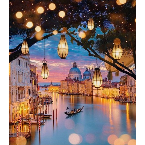 

Best Seller Diy 5D Diamond Painting Paint By Number Drill Art Venice Italy30*40Cm