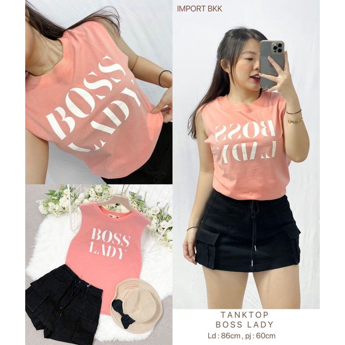 MDLV ~ Kaos Tanktop Boss Lady BKK