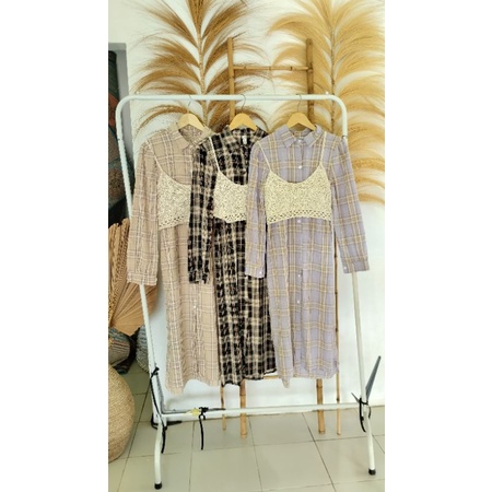 Dress korean/Midi dress/Midi Import/