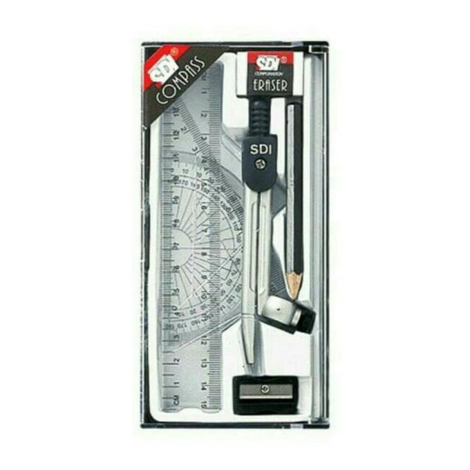 

jangka/compass penggaris set SDI