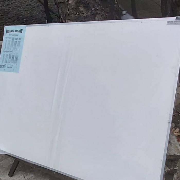 

Terlaris Whiteboard 90 X 120 Nonmagnet