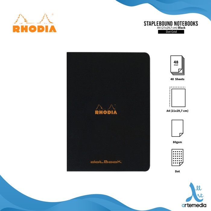 

Terlaris Buku Catatan Rhodia A4 Staplebound Coated Card Cover Notebook