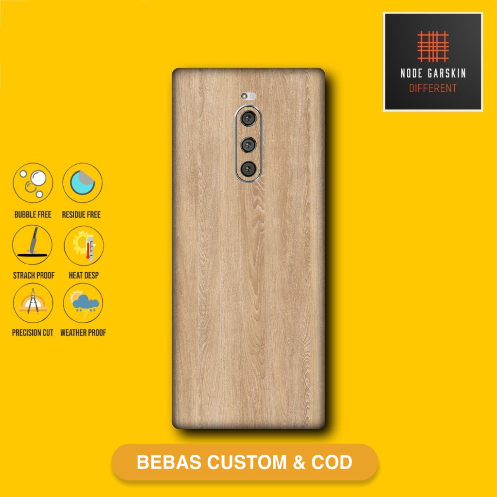 Garskin Skin Vinyl Sony Xperia 1 Back only  custom Case Sticker Protector