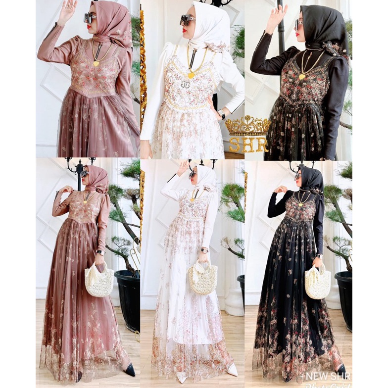 [Miliki Sekarang] READY NEW SHR SET OVERAL RAJUT MIX TUTU ORI SHR 100% 6HJ