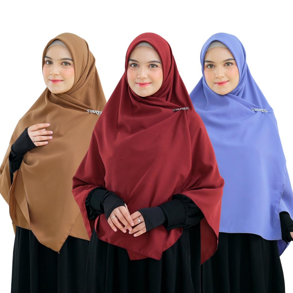 qfi-22 Alifa 130 | BEST SELLER ORIGINAL Jilbab Segi Empat Syari Hijab Syar i Neci Panjang Lebar Jumb