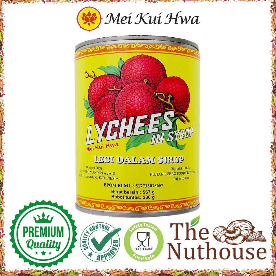 

⚡GROSIR⚡ Mei Kui Hwa - Lychees in Syrup / Leci dalam sirup / Lychee 567gr