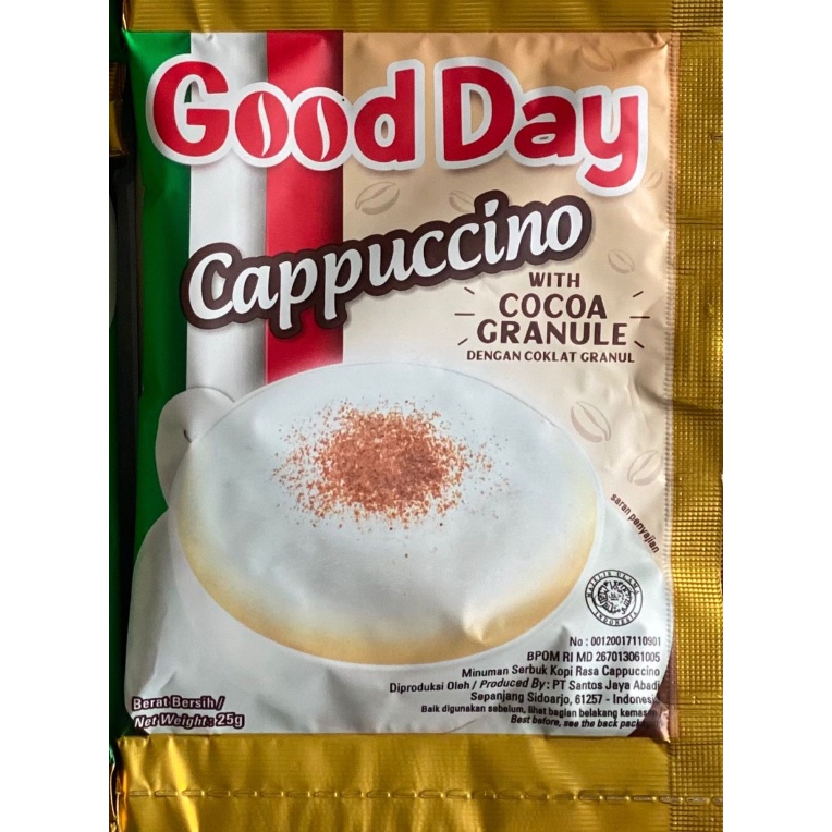 

SALE TERBAIK kopi Good Day Cappuccino 10 sachet 1 renceng