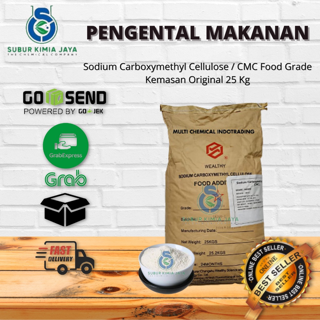 

CMC / Sodium CarboxyMethyl Cellulose FOOD GRADE 25 KG