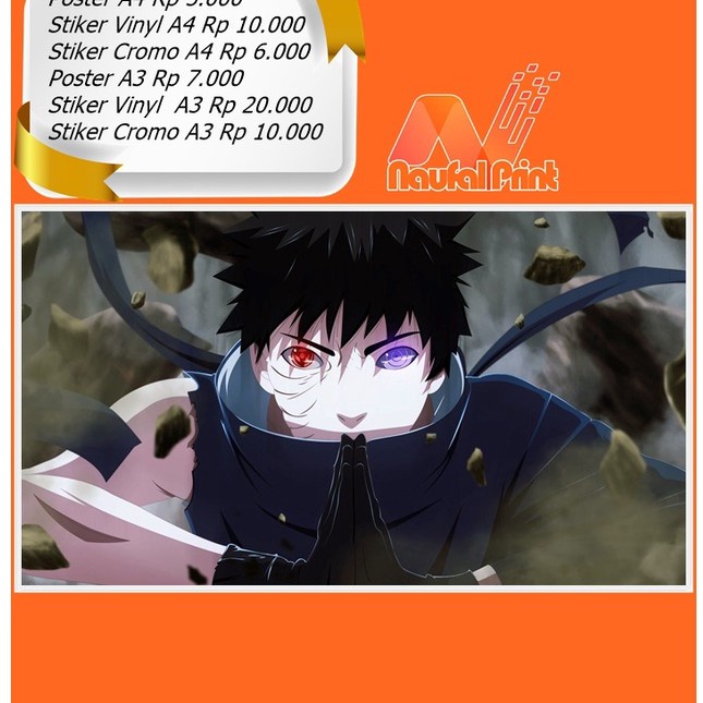 Sticker | Poster A3 & A4 | naruto | anime | narutoshippuden | manga | sasuke |  art | uchiha | kakas