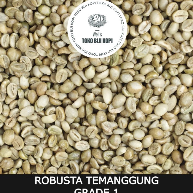

❤[PROMO ⚡ALE!!!]❤ GREEN BEAN / KOPI MENTAH ROBUSTA TEMANGGUNG GRADE 1 - 1 KG