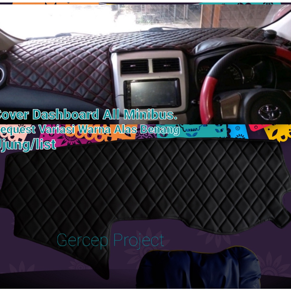 ➳ Cover Alas Dashboard Mobil Toyota Agya Daihatsu Ayla Pelindung Dasbor Bahan Kulit Aksesoris Varias