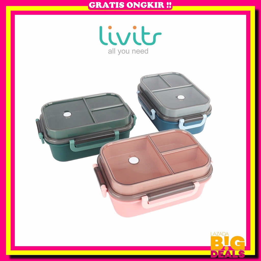 Paper Anti Tumpah Lunch Box Set Anak Aesthetic Perempuan Laki Sd Dewasa Kotak Makan Boxlunch Susun B