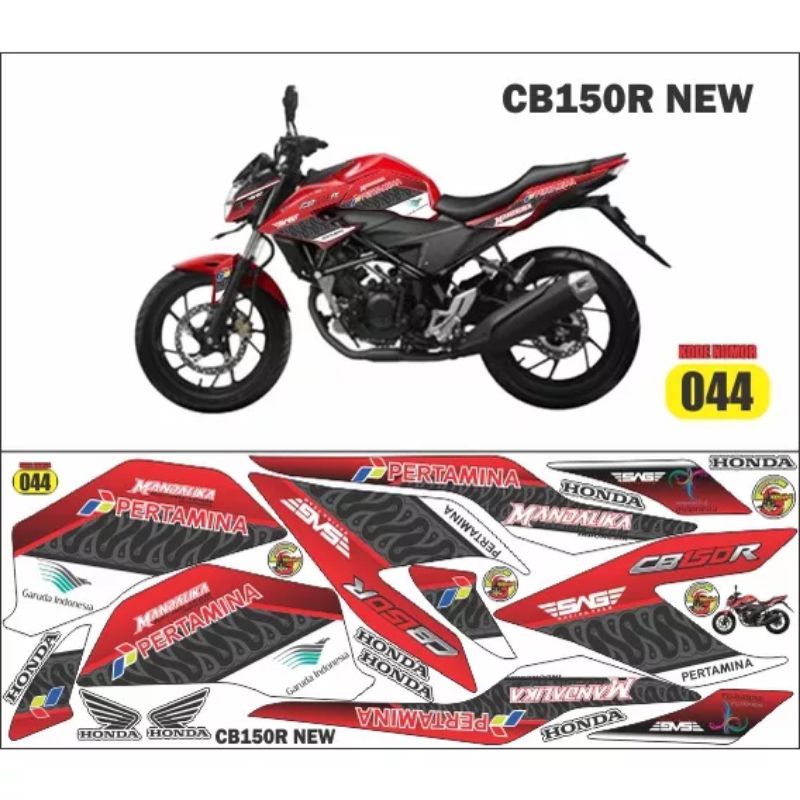 (Bisa COD) Decal Honda CB150R new Mandalika Sticker variasi CB Facelift 2017