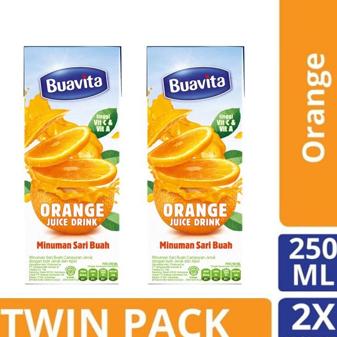 

SIAP KIRIM G94 Buavita Orange 250ml Twin Pack う