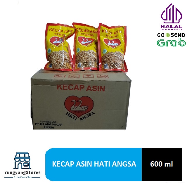 

1 Dus Isi 12 Bungkus Kecap Asin Cap Hati Angsa Refill 600 Ml