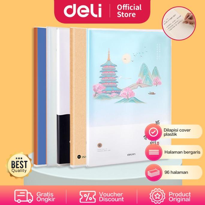 

Deli Notebook B5 96 Lembar Dengan Pinggiran Plastik T1696