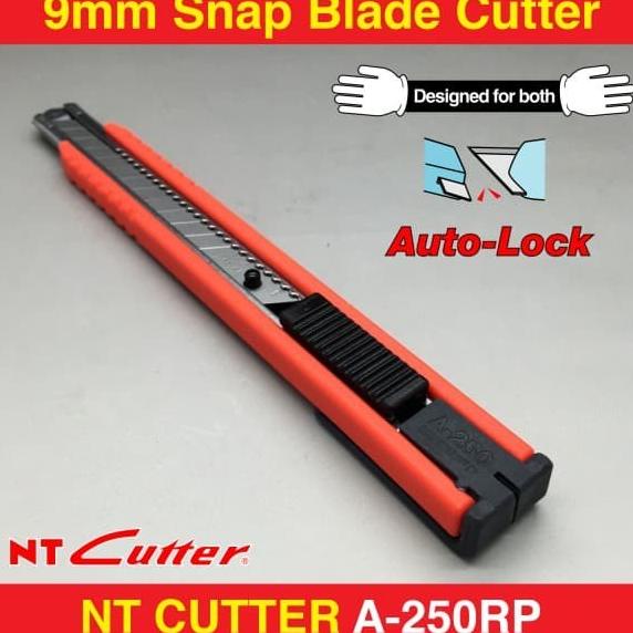 

NT CUTTER A-250RP PREMIUM 9MM BLADE AUTO LOCK ORIGINAL JAPAN