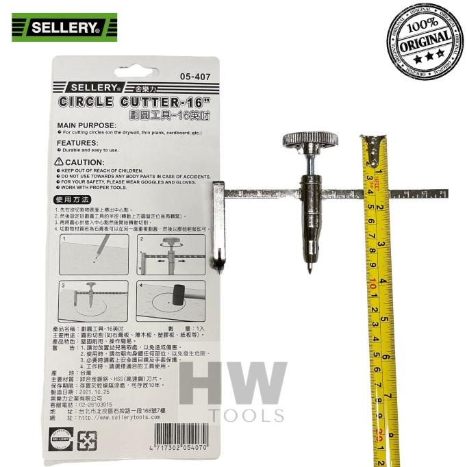 

CIRCLE CUTTER ALAT PEMOTONG LINGKARAN GYPSUM CARDBOARD SELLERY 05-407