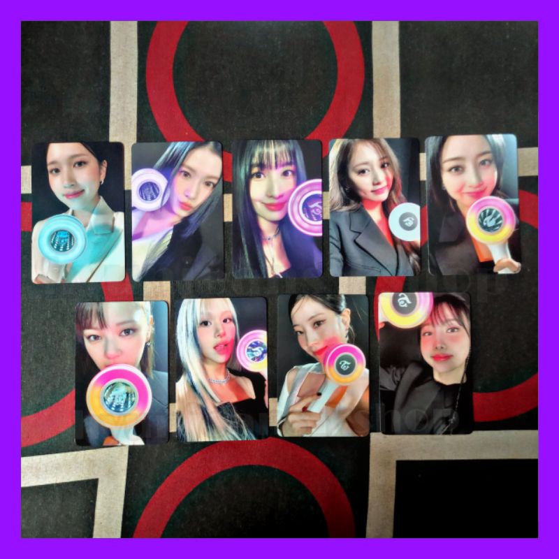 TWICE - Official Photocard Set Benefit Web WITHMUU dari Lightstick Ver. 3 Candy Bong ∞ Infinity (San