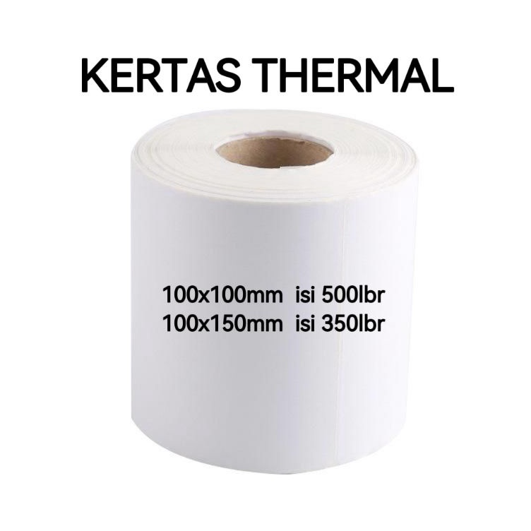 

COD✔️ [24pcs/dus] KERTAS STIKER RESI LABEL THERMAL 100*100/ 100*150