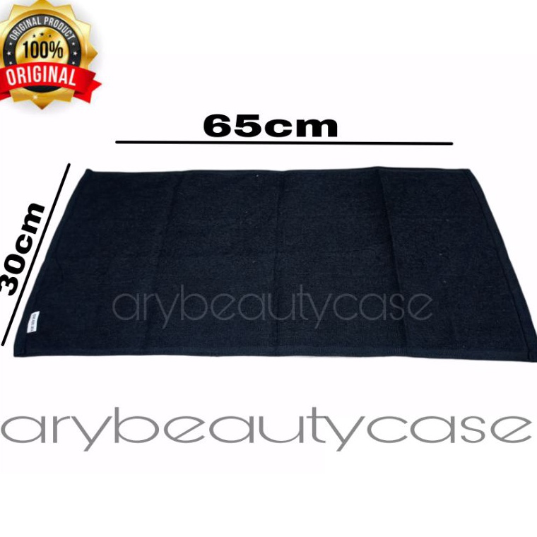 ORIGINAL% Handuk salon hitam handuk kecil handuk spa handuk polos hitam 30cm x 65cm