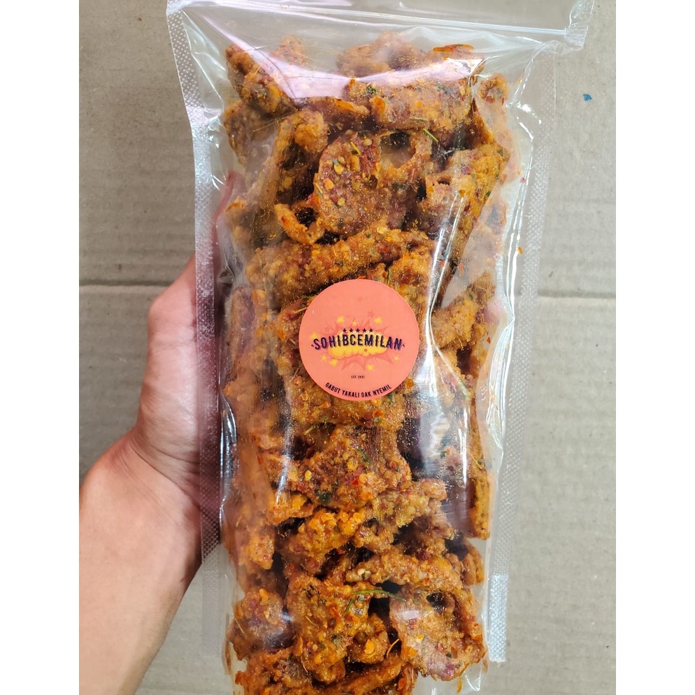 

Stock Banyak.. 1/2 kg - KULIT AYAM CRISPY PEDAS DAUN JERUK - KERIPIK KULIT AYAM 0PT