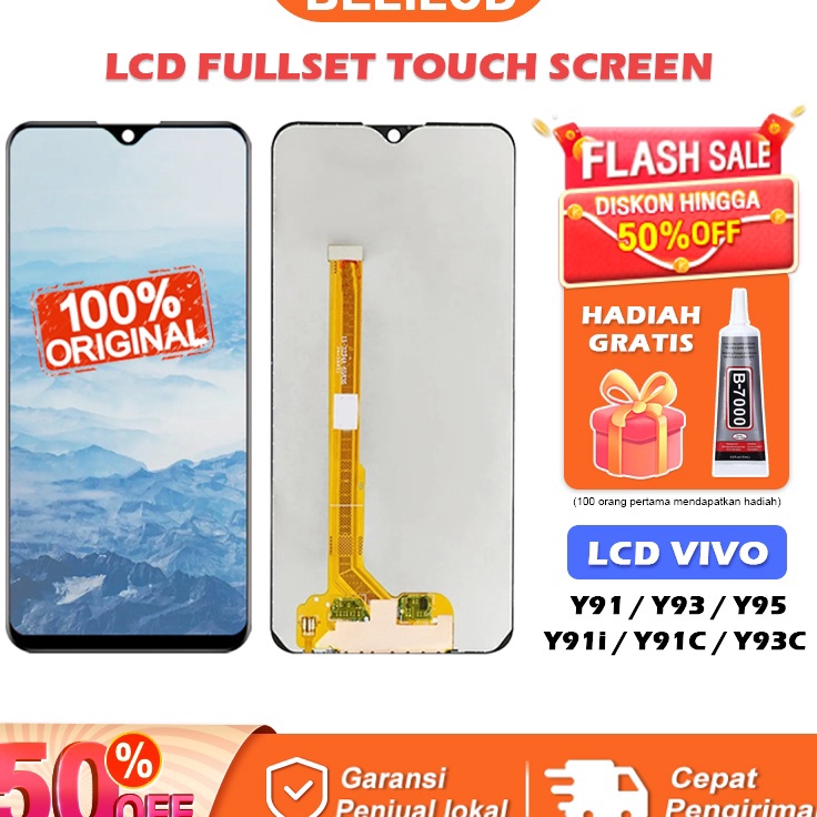COD✔️ [ORIGINAL] LCD VIVO Y91 Y91C Y95 Y93 Fullset Touchscreen Y91i Y93S Y1S U1 ORI Touch Screen Digitizer Layar Sentuh Versi Tinggi