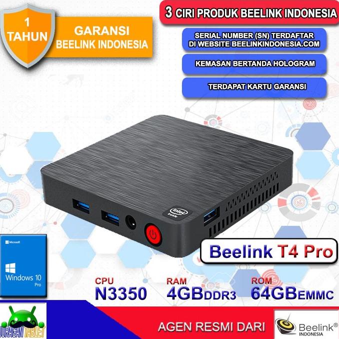 Mini PC Beelink T4 Pro N3350 4/64GB Dual HDMI WiFi Windows 10