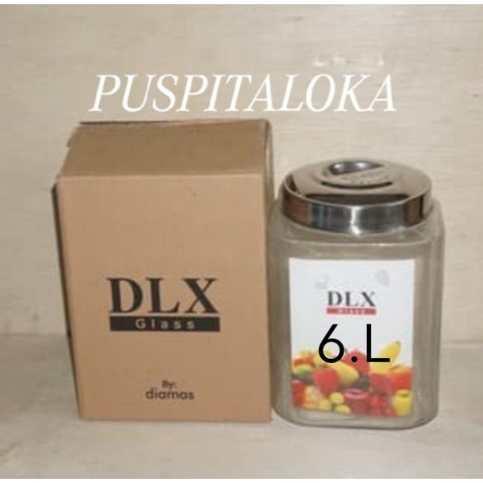 Terlaris Stoples Asinan Dlx Kaca Toples Kafe Kedap Udara Toples Kerupuk
