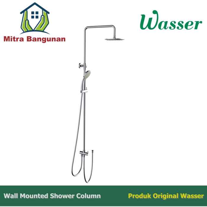 Wall Mounted Shower Column Set (Tanpa Kran Mixer) Wasser Ess-D331