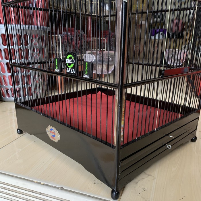Sangkar Kandang Burung K Jalak Bali Kotak Ebod Jaya Hitam No 1