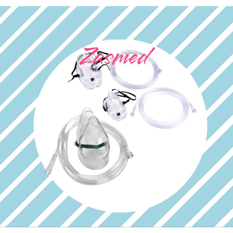 Q7Q MASKER OKSIGEN GEA / OXYGEN MASK DEWASA DAN ANAK H68