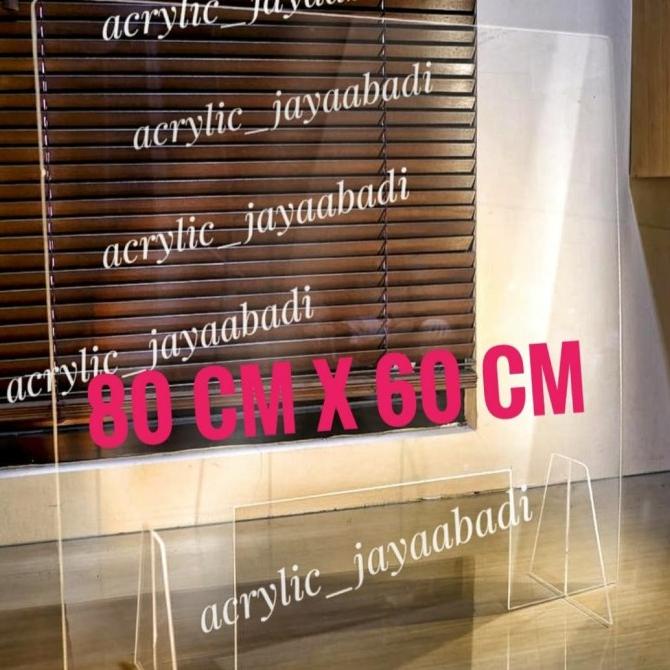 Partisi/ Sekat Meja Akrilik