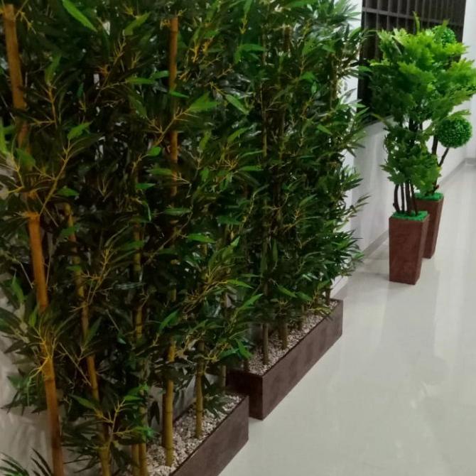 Pohon Partisi Bambu/Bambu Plastik/Bambu Hias
