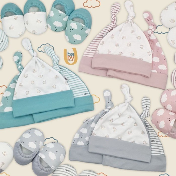 Terlaris Yobo By Babyu Topi & Sepatu Bayi