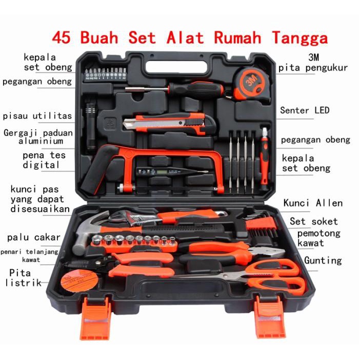 Hand Toolset Tool Kit Set Toolkit Toolbox Tool Set Tool Box