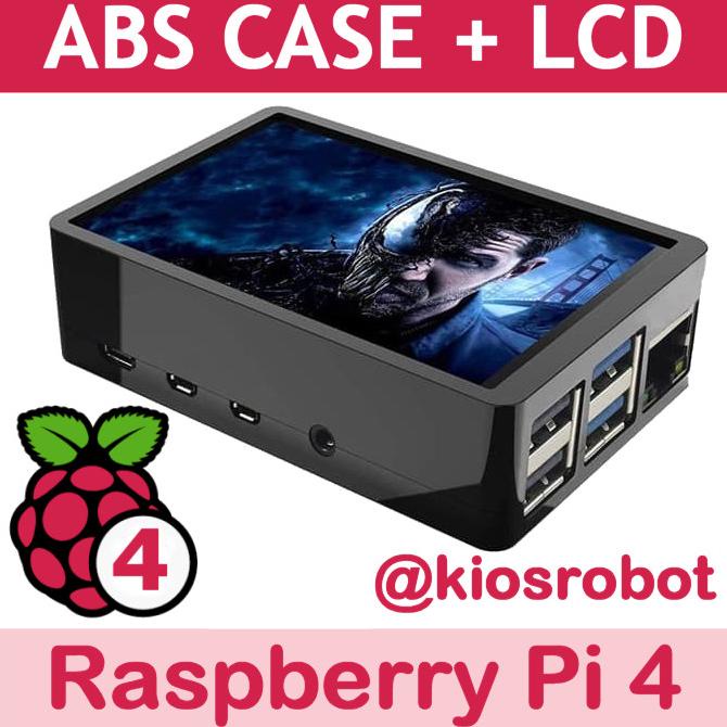 Raspberry Pi 4 LCD 3.5 inch touchscreen + case black