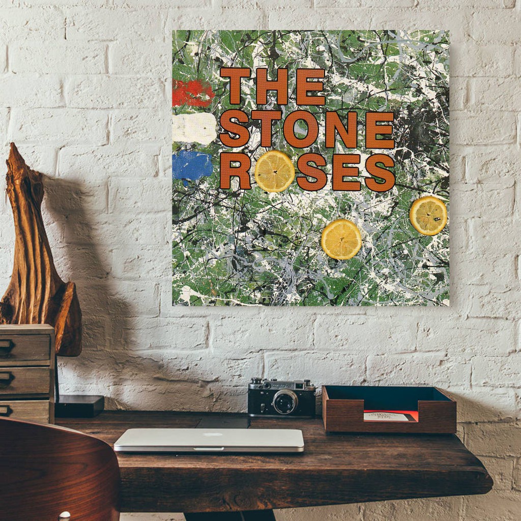 Poster Kayu "The Stone Roses - The Stone Roses" Ukuran 30Cm x 30Cm