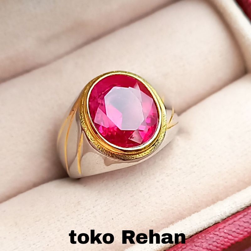 CINCIN BATU MERAH SIAM CUTTING MINIMALIS