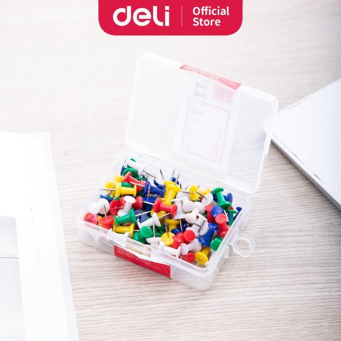 

Deli E0031 Office Consumable/Pin-Color Push Pins 23Mm