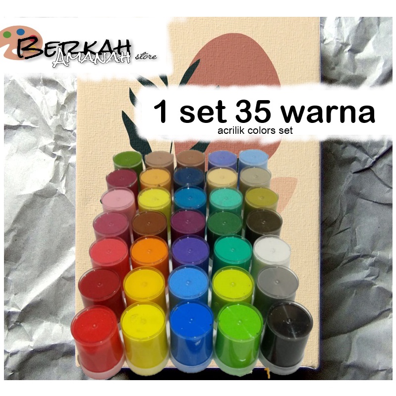

Segera Miliki 1set 35 warna/cat acrilik set