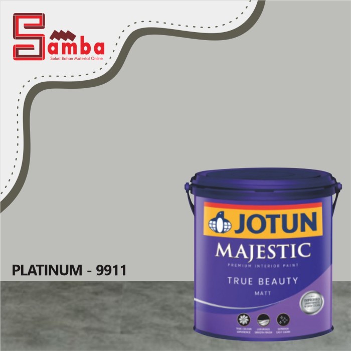 Best Seller Jotun Majestic 9911 Platinum True Beauty Matt 2,5 Ltr