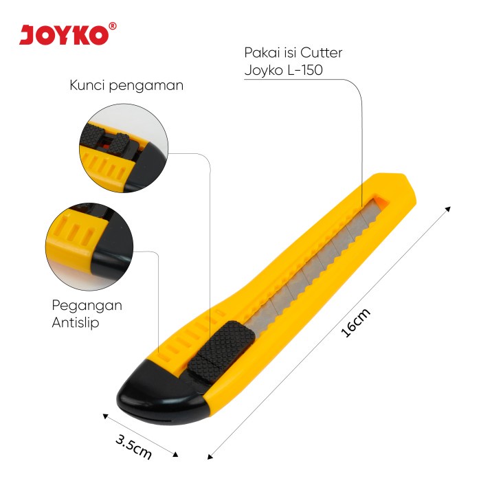 

Cutter Pisau Pemotong Joyko Cu-0508