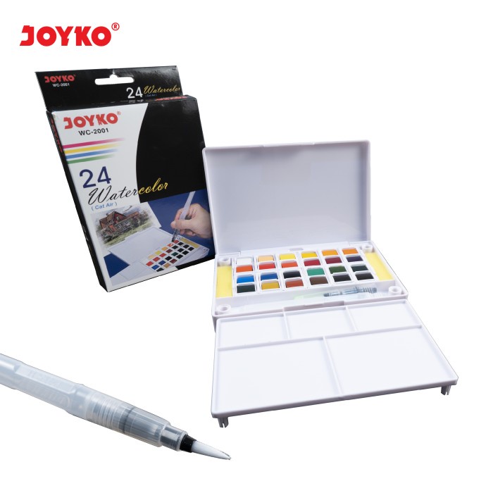 

Terlaris Watercolor Cat Air Joyko Wc-2001 24 Colors Warna