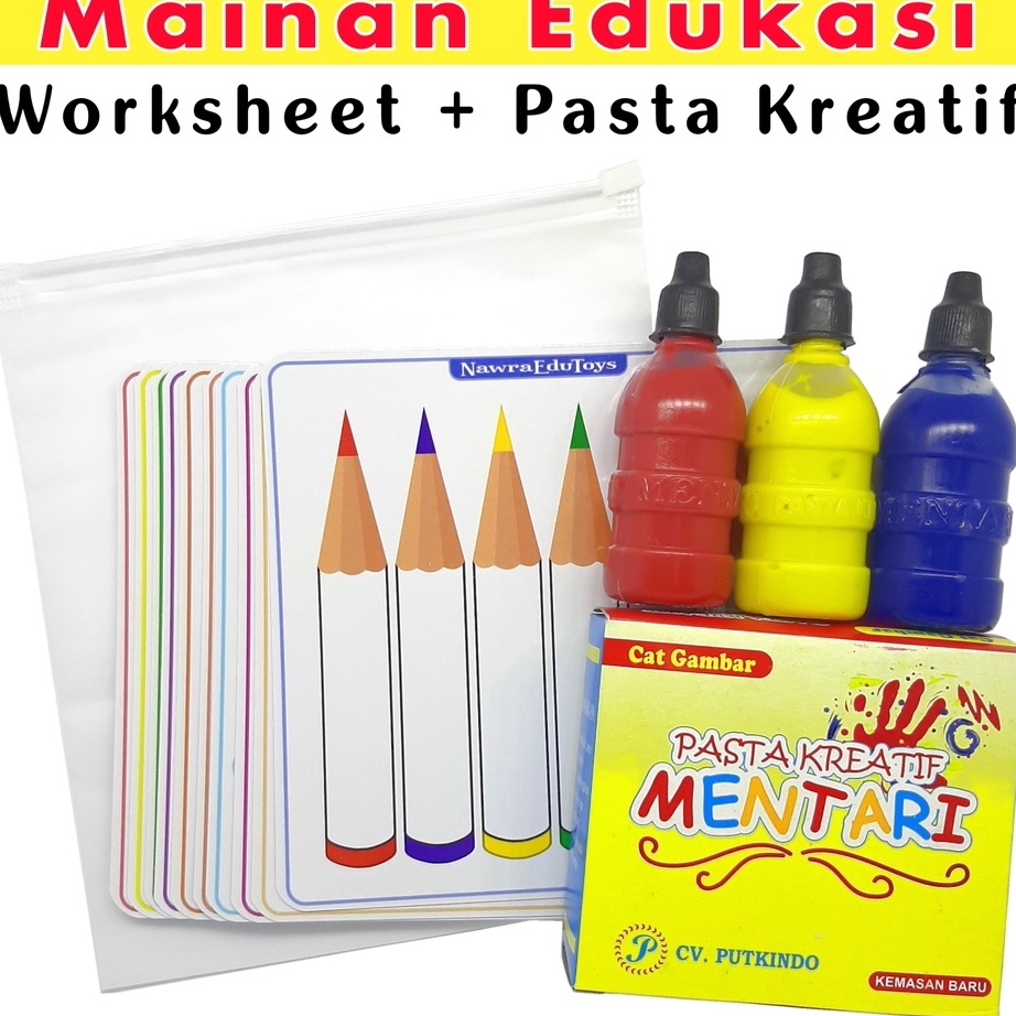 

[KODE PRODUK SQKZR4369] PASTA KREATIF cat warna kreatif finger painting washable