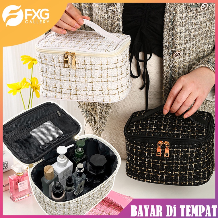 [KODE PRODUK SHJPL5242] FXG Tas Kosmetik Travel Bag Premium Pounch Make Up Tahan Air Fashion Korea T