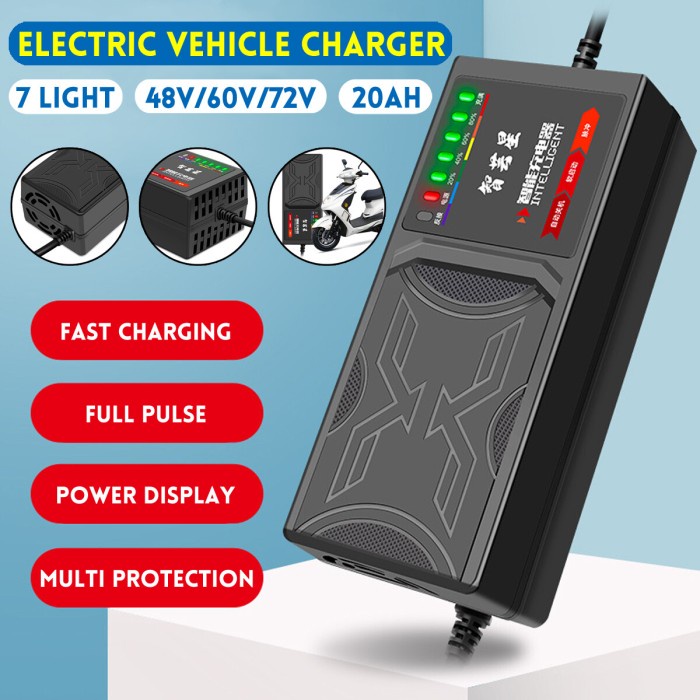 Terlaris Charger Aki Batere Sla Sepeda Motor Listrik 72V 20Ah Accu