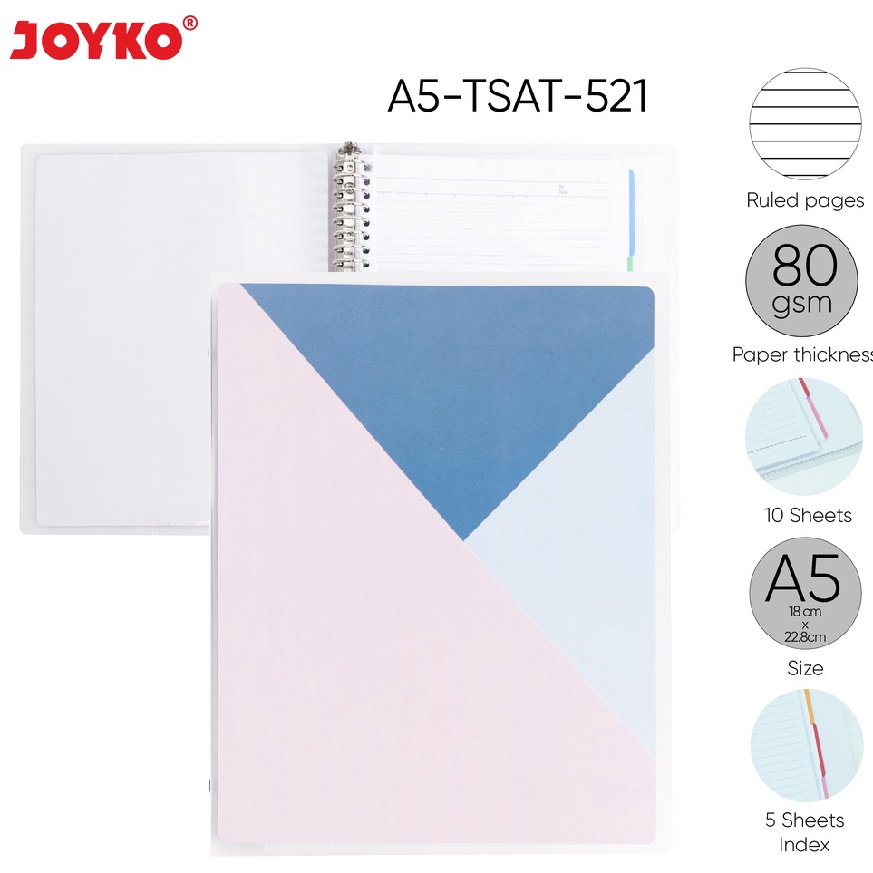 

[KODE PRODUK ZKGZG6933] Binder Note Joyko A5-TSAT-521
