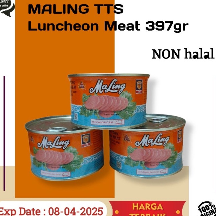 

[KODE PRODUK NCTWP7293] Maling TTS Canned pork Luncheon Meat 397gr ( NON HALAL )