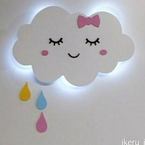Terlaris Lampu Tidur Dekorasi Kamar Anak, Awan Tidur + Teardrop